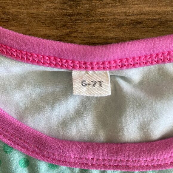 Floral & Polka Dot Flutter Sleeve Dress Girls' 6-7T - Picture 3 of 10